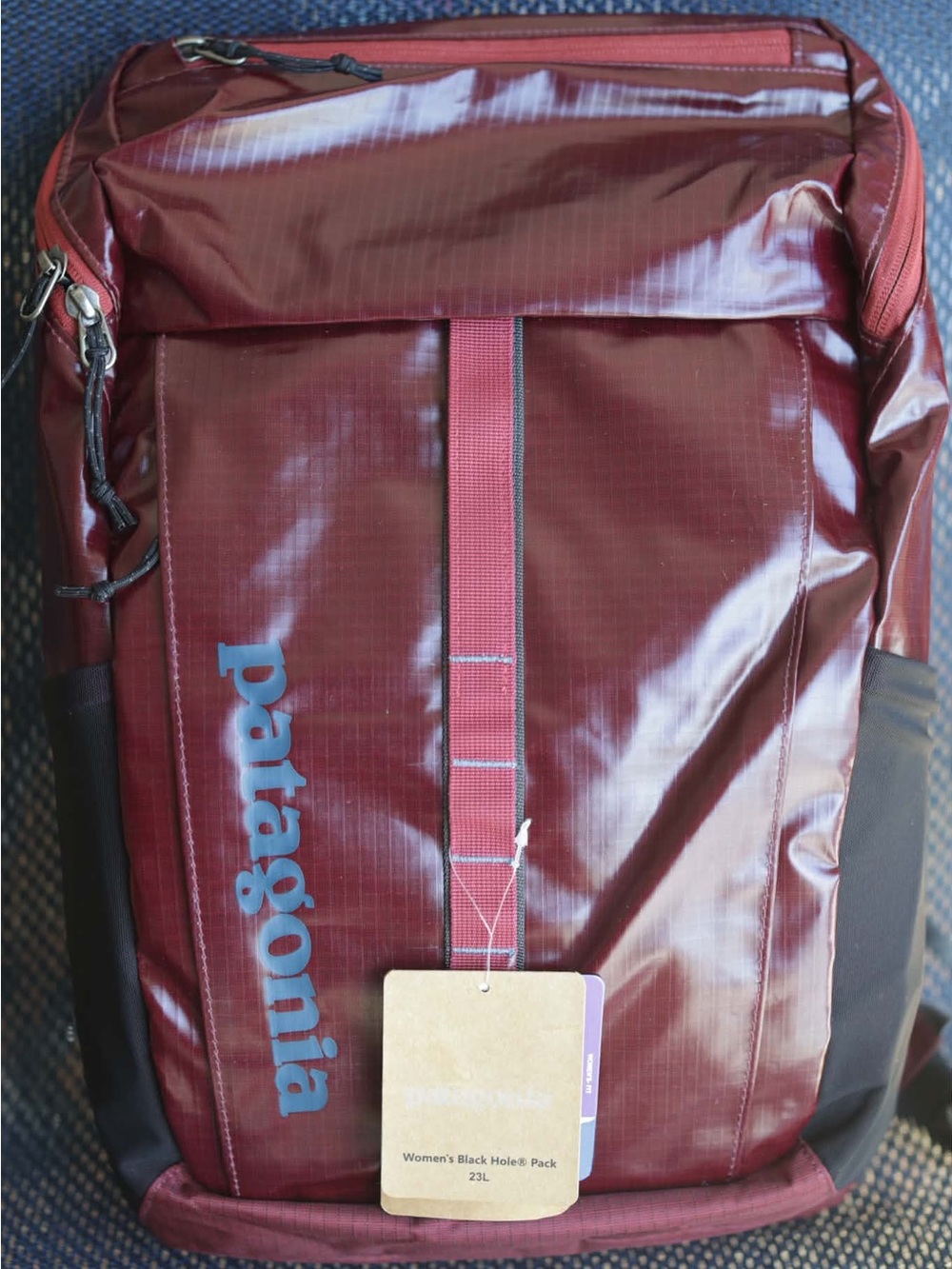 Rare Patagonia Women Black Hole Pack 23L Hiking Backpack Red  Older version